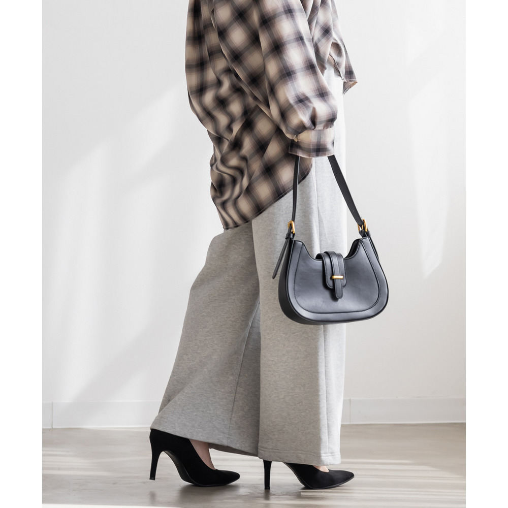 ウエストゴムスウェットワイドストレートパンツ8