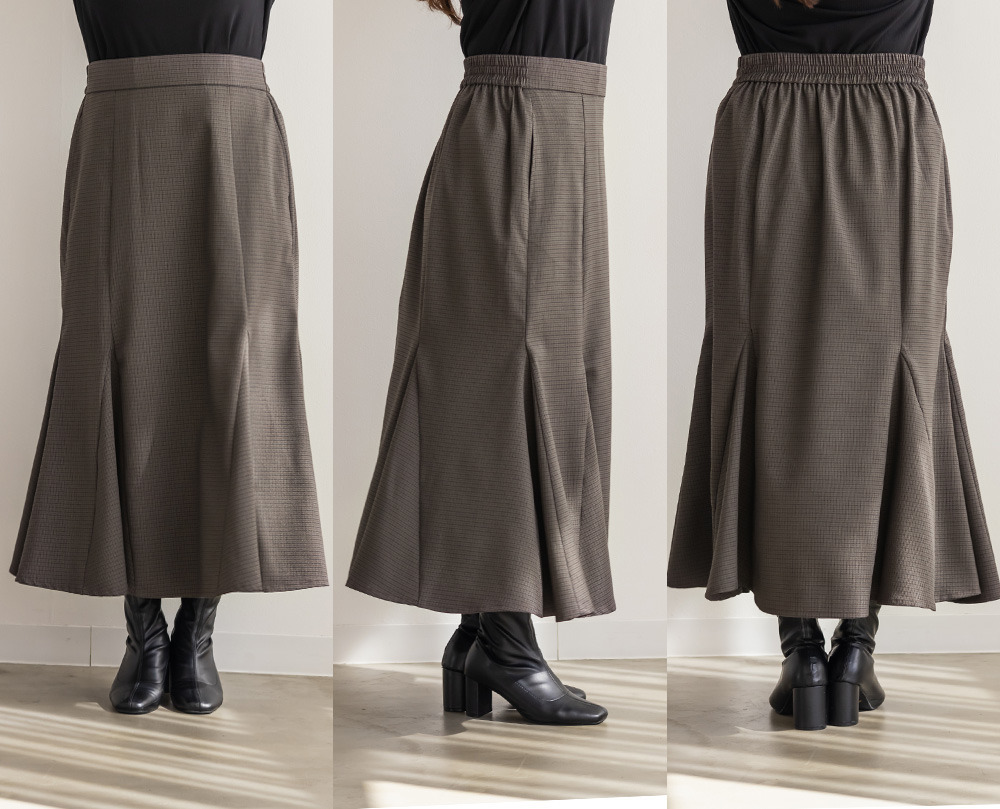 CLETTEオリジナル千鳥柄マーメイドスカート13