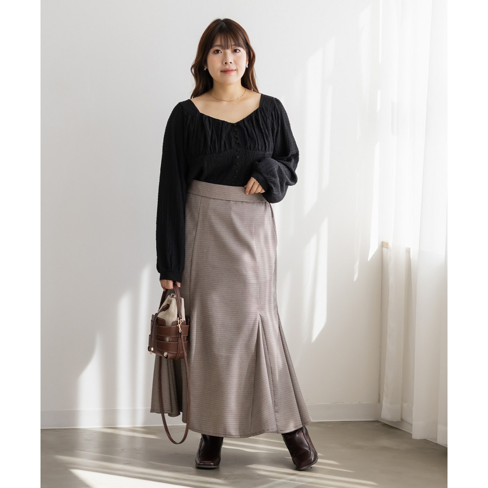 CLETTEオリジナル千鳥柄マーメイドスカート5