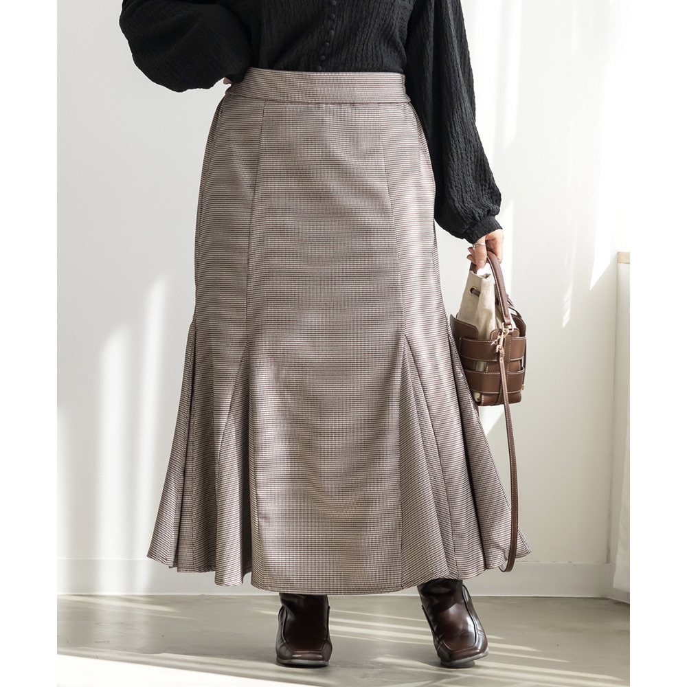 CLETTEオリジナル千鳥柄マーメイドスカート6