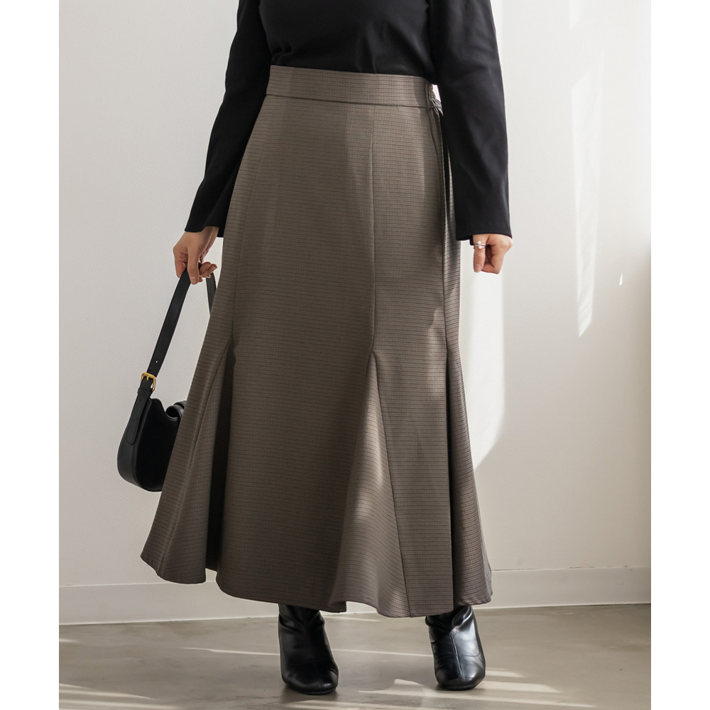 CLETTEオリジナル千鳥柄マーメイドスカート1