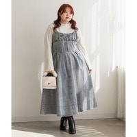 CLETTEオリジナルビスチェ風デニムワンピース