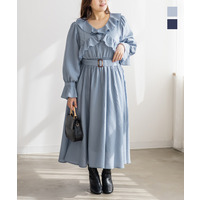 CLETTEオリジナルクロスフリルデザインワンピース