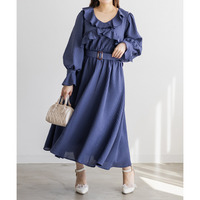 CLETTEオリジナルクロスフリルデザインワンピース