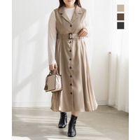 CLETTEオリジナルサイドプリーツジレワンピース