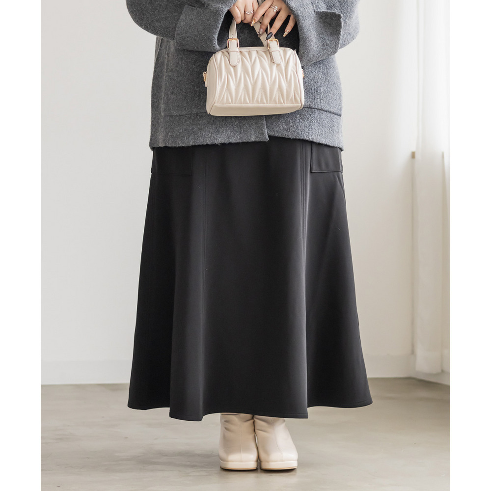 ステッチフレアスカート1