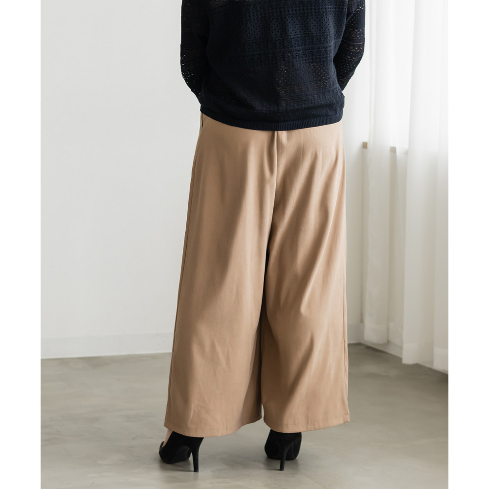 プリーツデザインワイドパンツ2