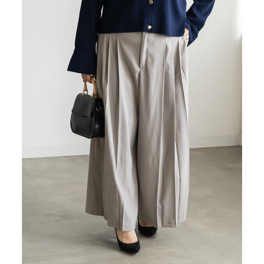 プリーツデザインワイドパンツ8