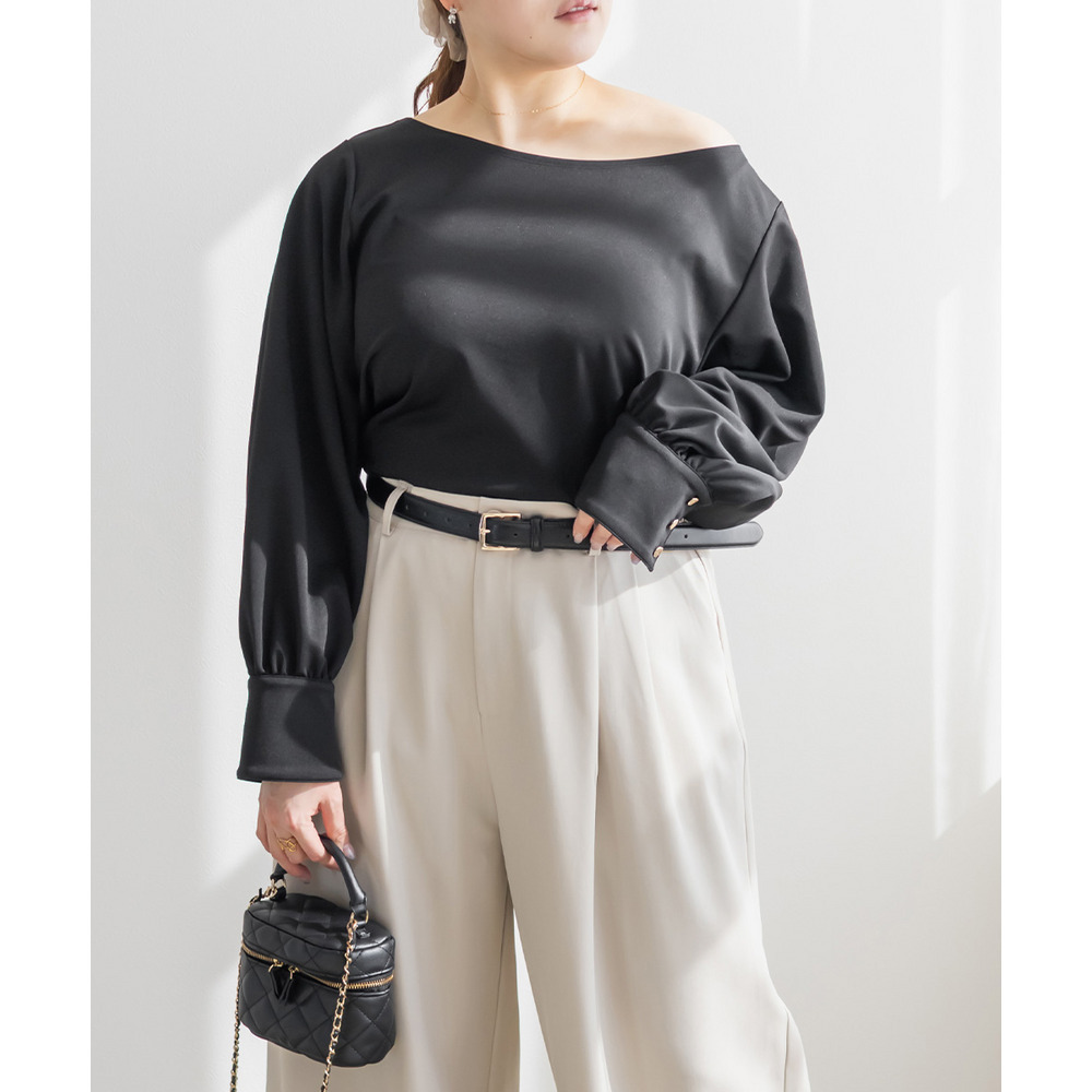 CLETTEオリジナルボートネックカットソーブラウス1