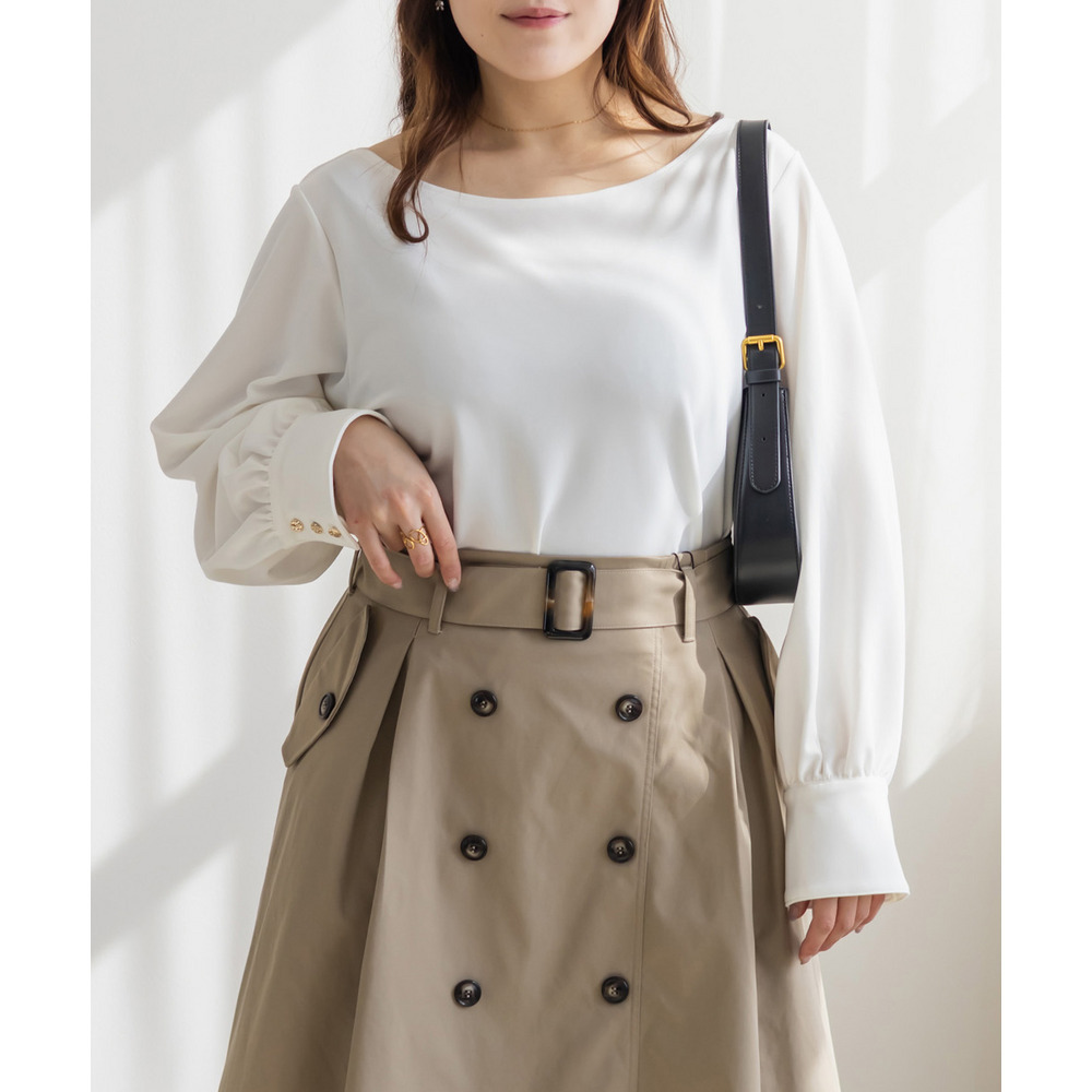 CLETTEオリジナルボートネックカットソーブラウス1