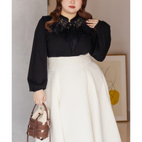 CLETTEオリジナルレース切替フリルリブプルオーバー