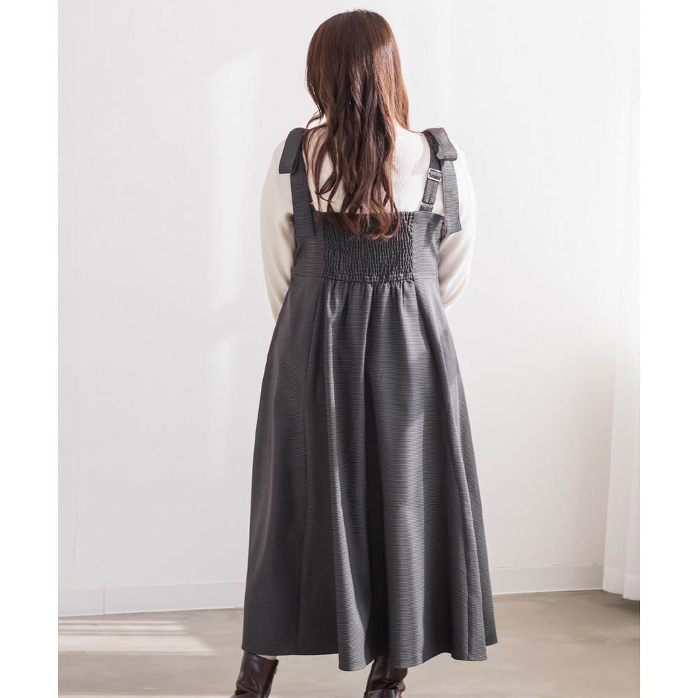 CLETTEオリジナフロントジップ千鳥柄ワンピース7