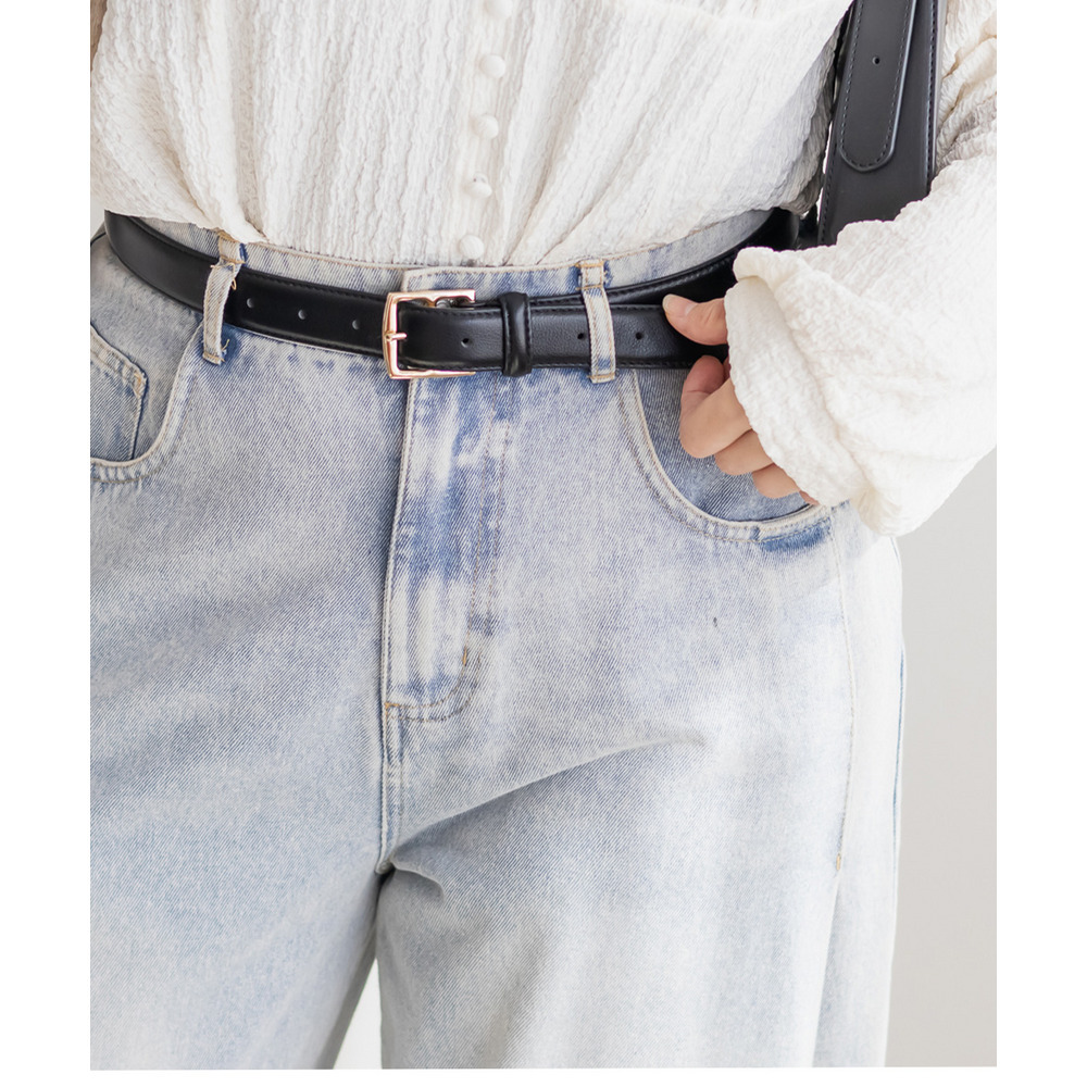 CLETTEオリジナルデザインスクエアレザーベルト1