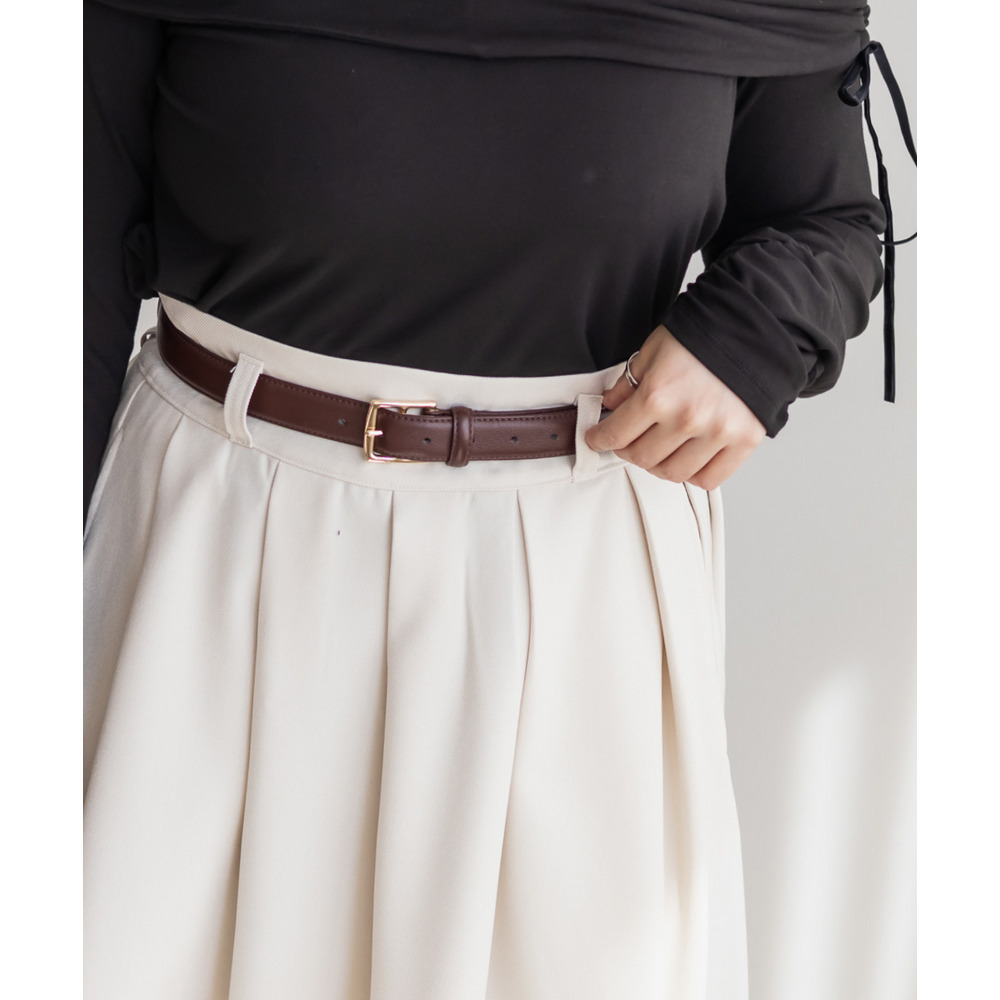 CLETTEオリジナルデザインスクエアレザーベルト1