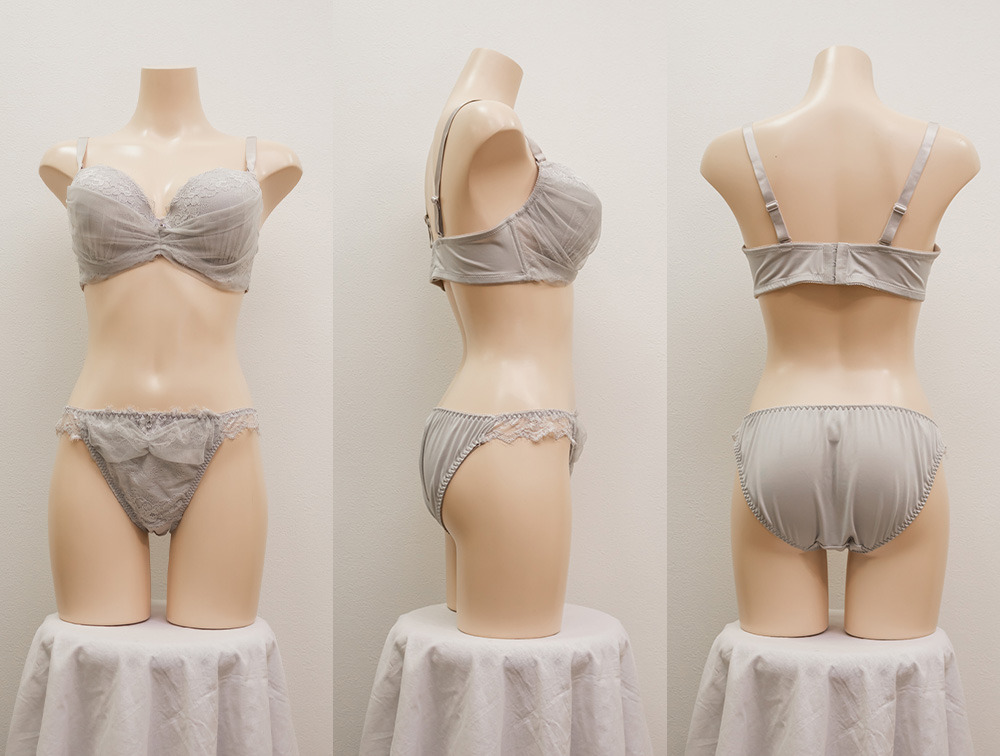 レースチュールソフトワイヤーブラジャー&ショーツセット7