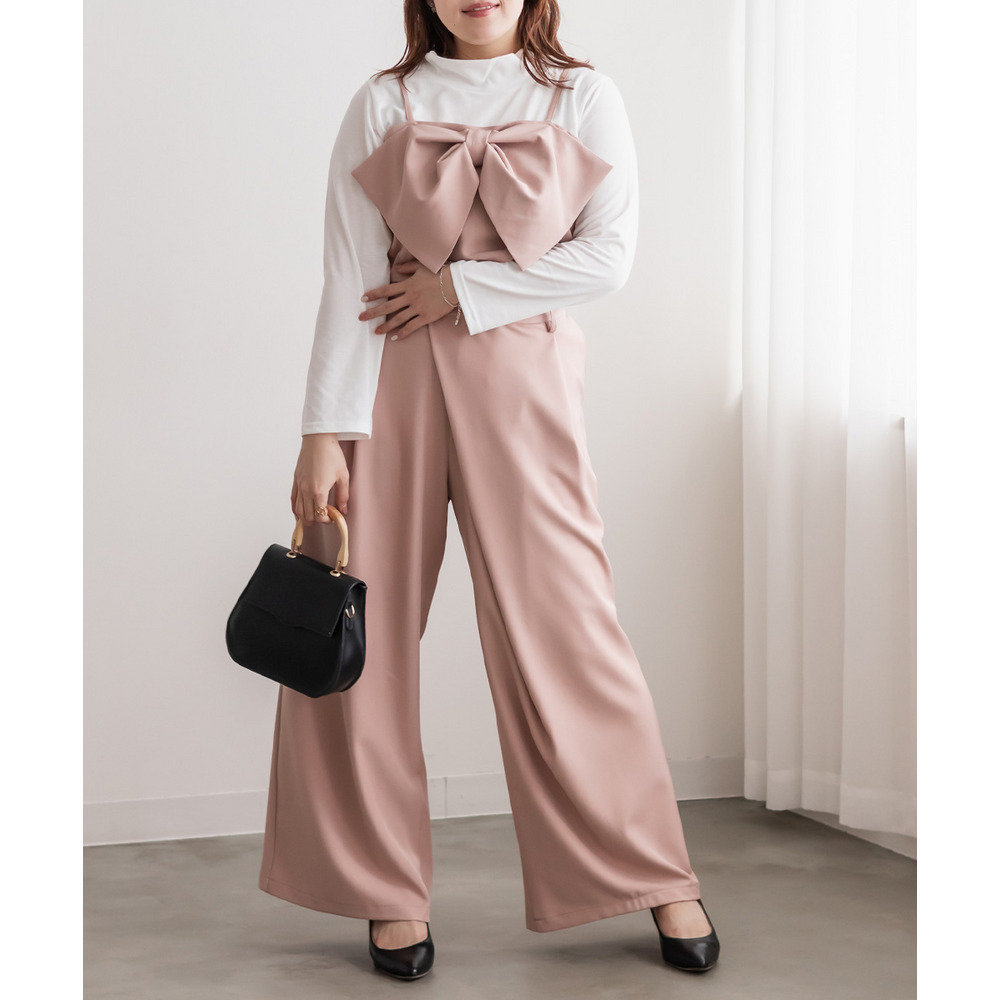 ラップデザインタックワイドパンツ8