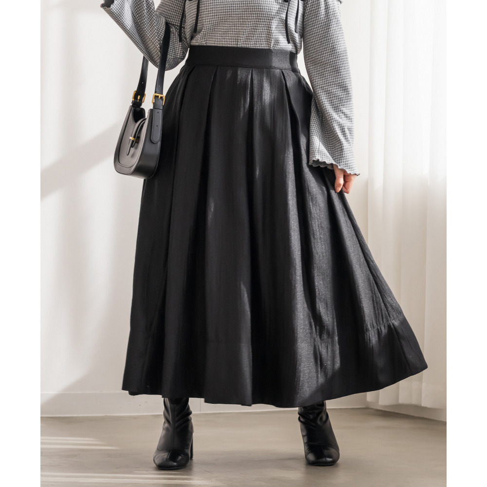 CLETTEオリジナルウエストタックシアーロングスカート4