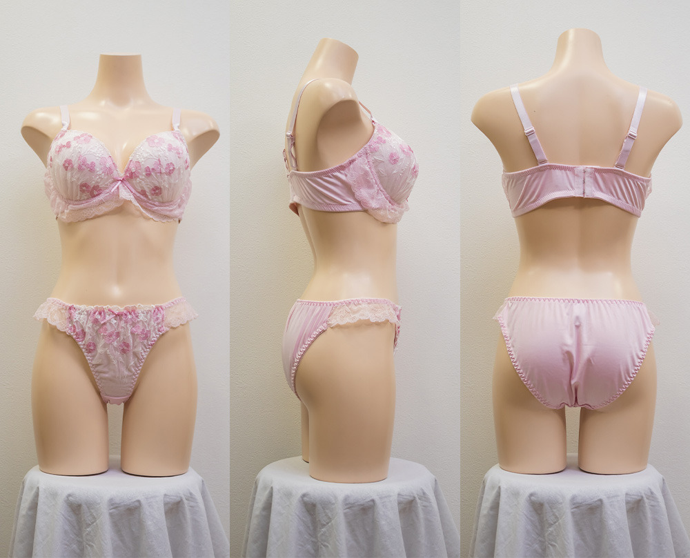 ドーリーフリルレース刺繍ブラジャー&ショーツセット7