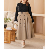 CLETTEオリジナル袖レースドレープネックプルオーバー