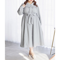 CLETTEオリジナルビスチェ風切替シャツワンピース