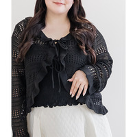 リボンフリルカーディガン