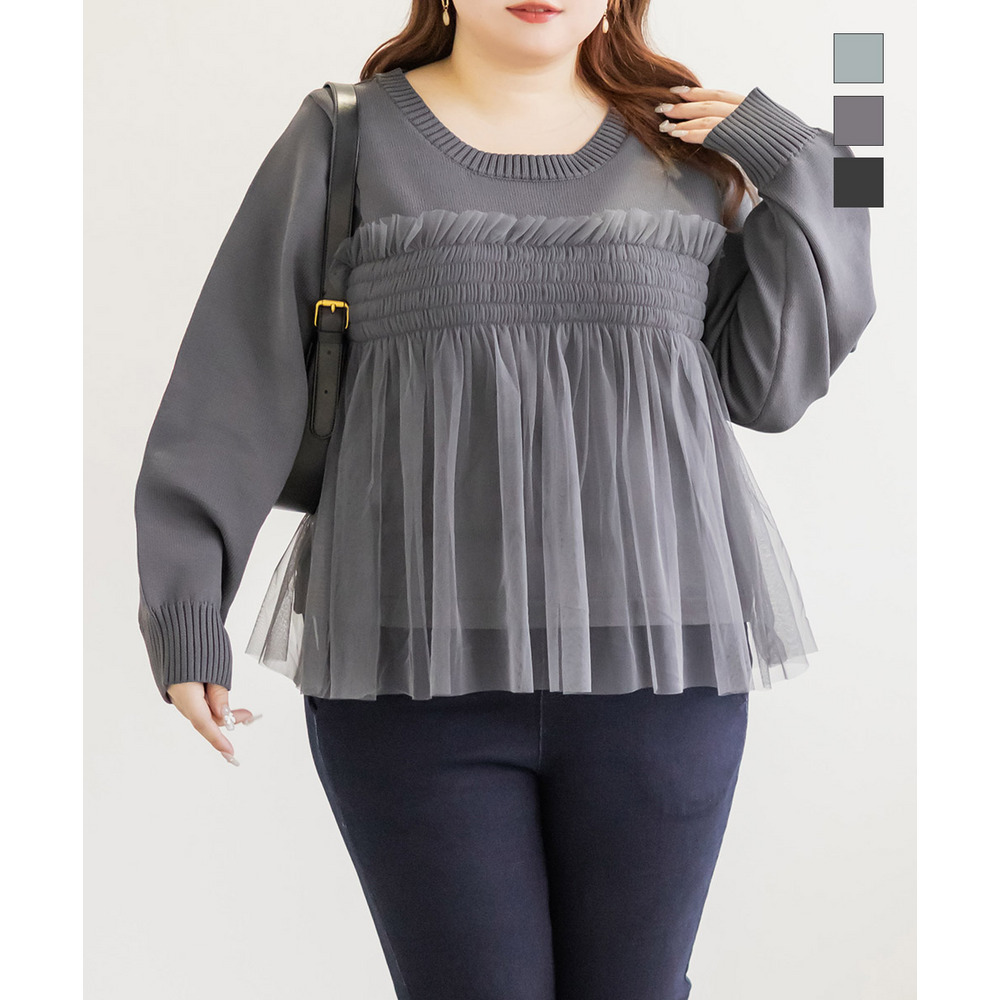 CLETTEオリジナルシャーリングチュールドッキングニット