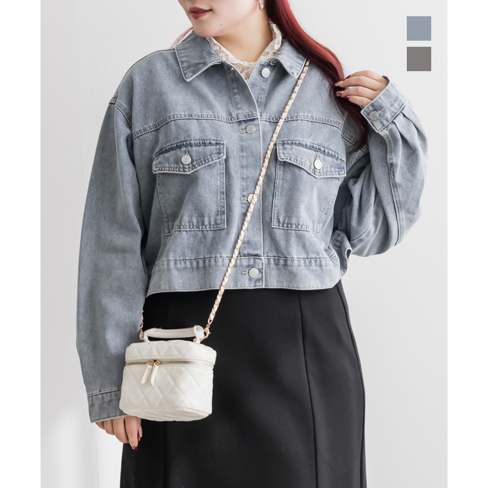 ショートデニムジャケット