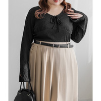 CLETTEオリジナル配色リボン切り替えプルオーバー