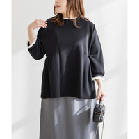 プチハイペプラム長袖ブラウス