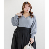 CLETTEオリジナルハートネックバックリボンニットプルオーバー