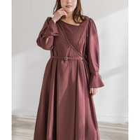 CLETTEオリジナルデザインネックベルト付きワンピース