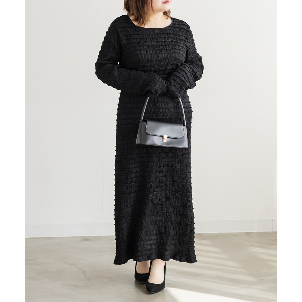 スリット入りフリルジャガードスカート2