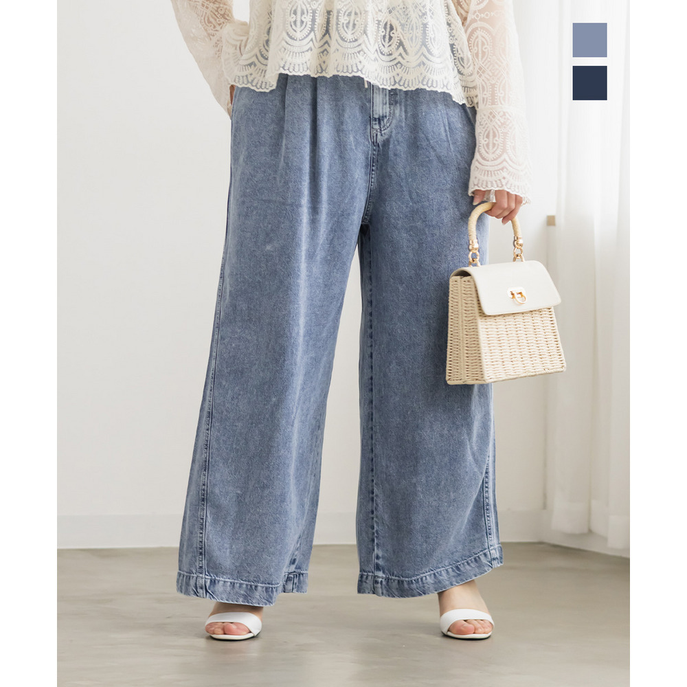 デニムイージーパンツ