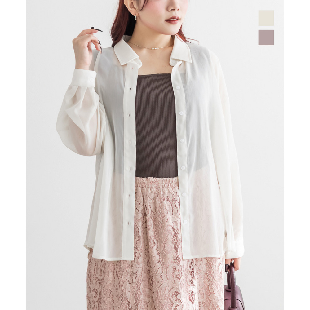 ルーズシアーシャツ