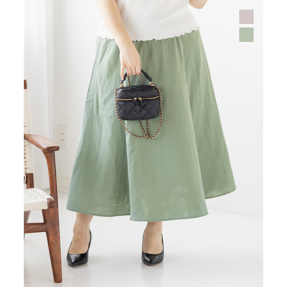 ダブルガーゼパネル切替スカート1