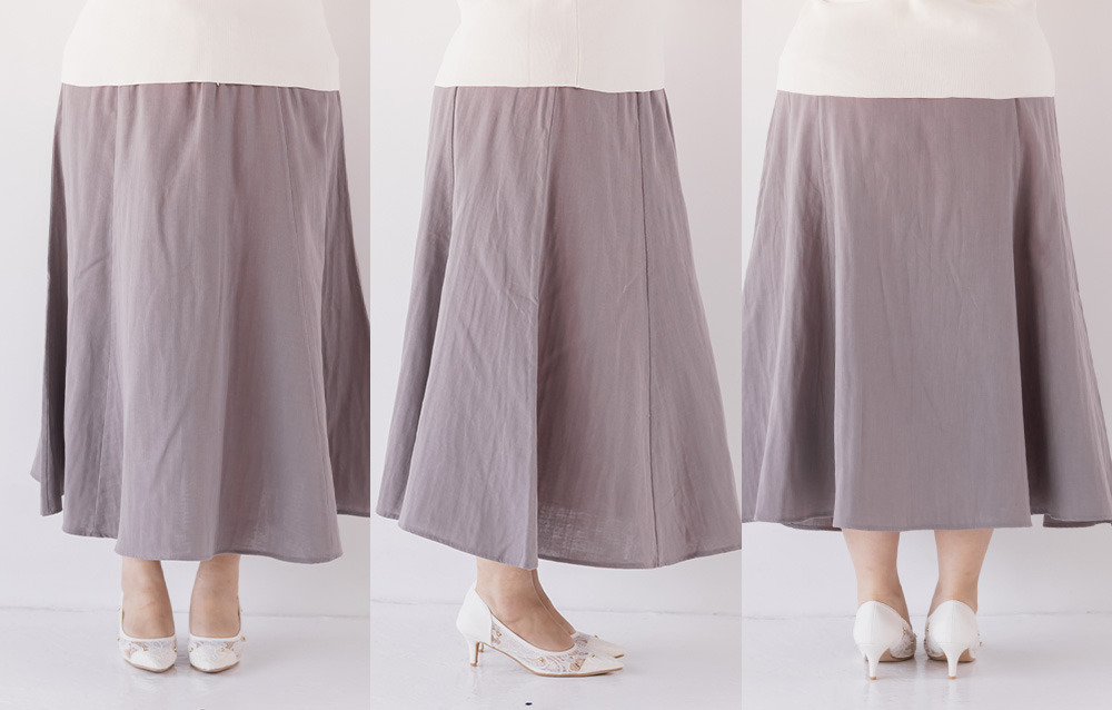 ダブルガーゼパネル切替スカート10