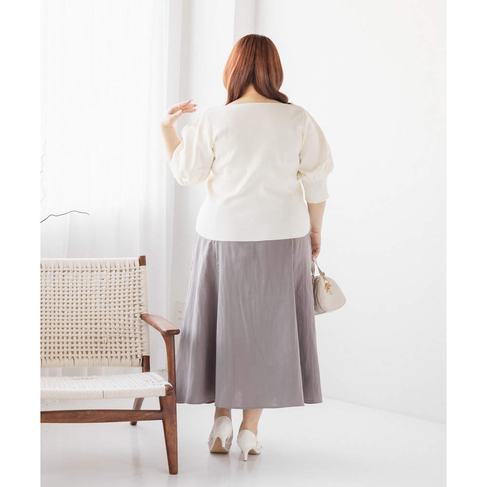 ダブルガーゼパネル切替スカート6