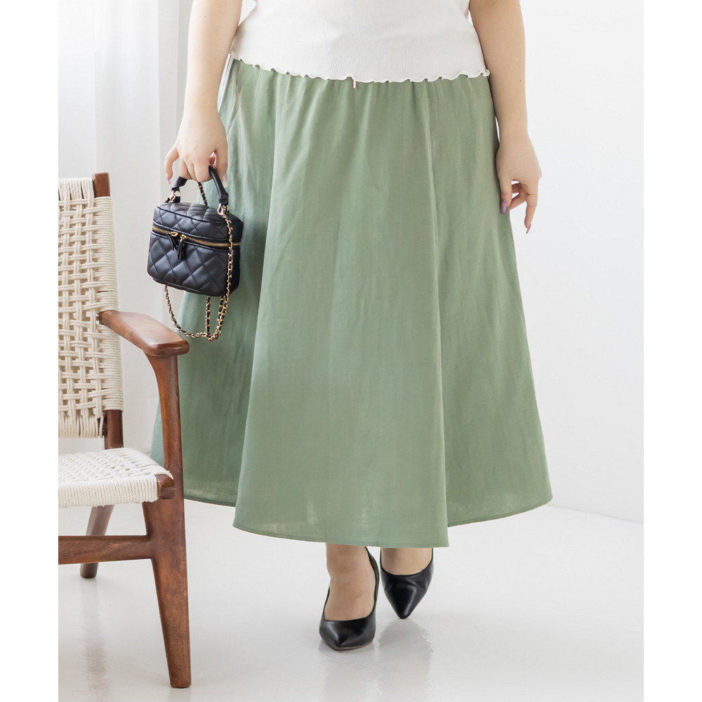 ダブルガーゼパネル切替スカート1