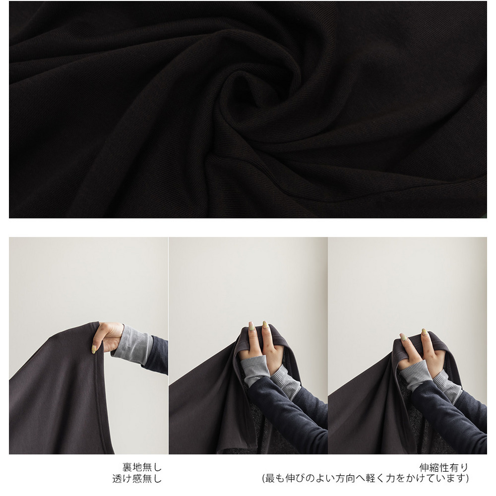 フード付きミニ裏毛ワンピース9