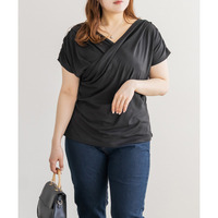 CLETTEオリジナルドレープカシュクールプルオーバー