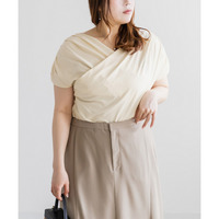 CLETTEオリジナルドレープカシュクールプルオーバー