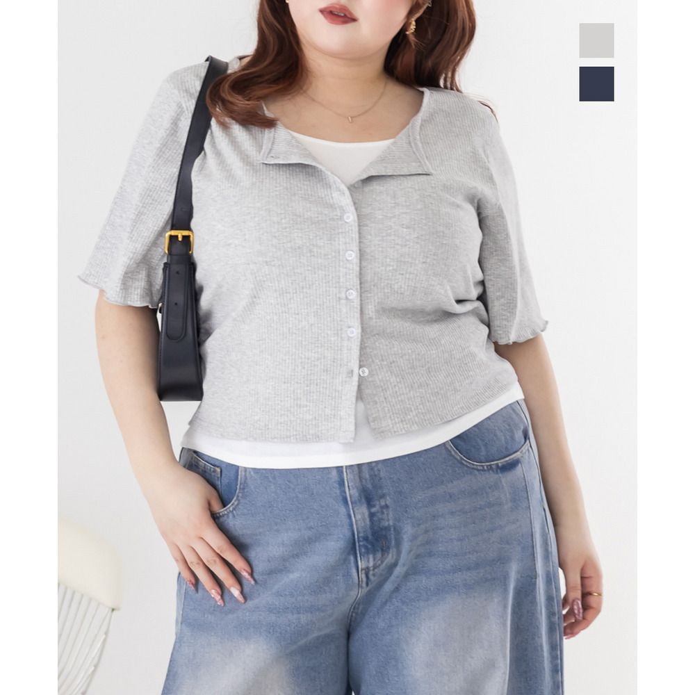 CLETTEオリジナルレイヤード風リブカットソー