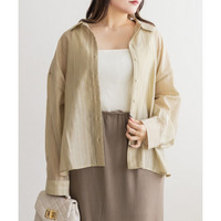 ストライプジャガードシアーシャツ