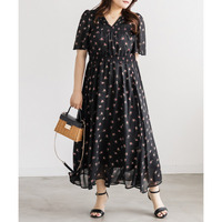 CLETTEオリジナルシアー花柄ワンピース