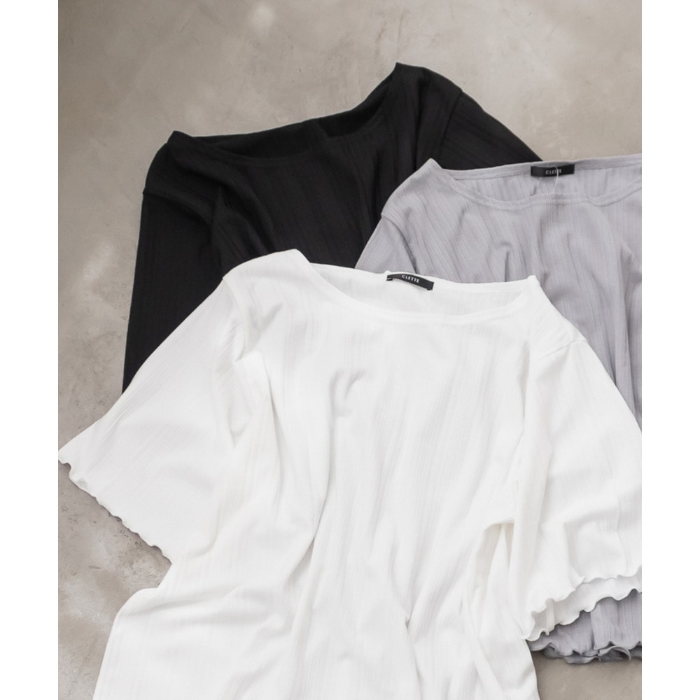 CLETTEオリジナル裾メローシンプルTシャツ11
