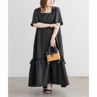 CLETTEオリジナル裾フリルAラインワンピース