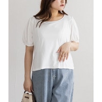 CLETTEオリジナル立体切替シンプルリブカットソー