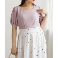 CLETTEオリジナル立体切替シンプルリブカットソー