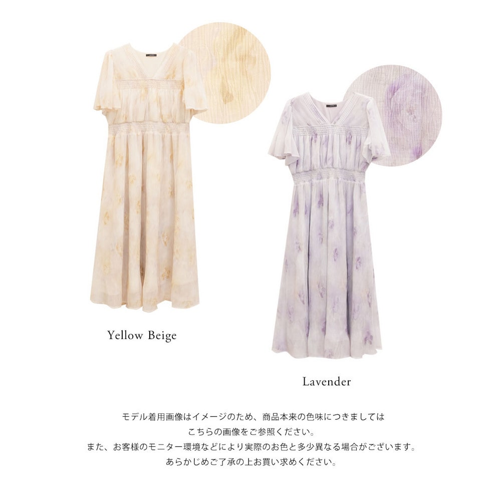 CLETTEオリジナルぼかし花柄ワンピース14