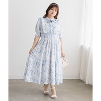 CLETTEオリジナル花柄フリルワンピース